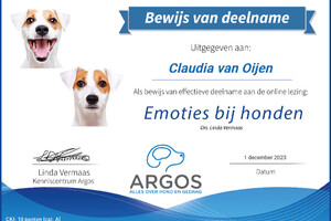 Lezing: Emoties bij honden - Argos